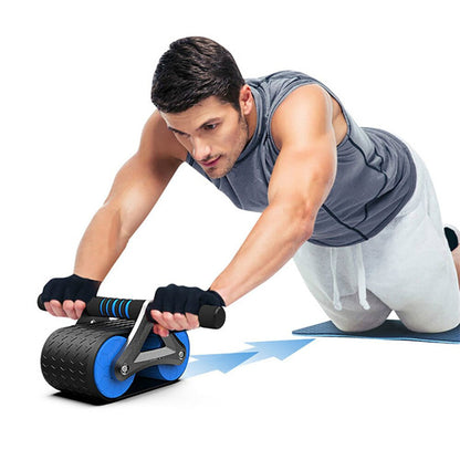 Automatic Rebound Double-Wheel Ab Roller with Knee Pad (photo 4)