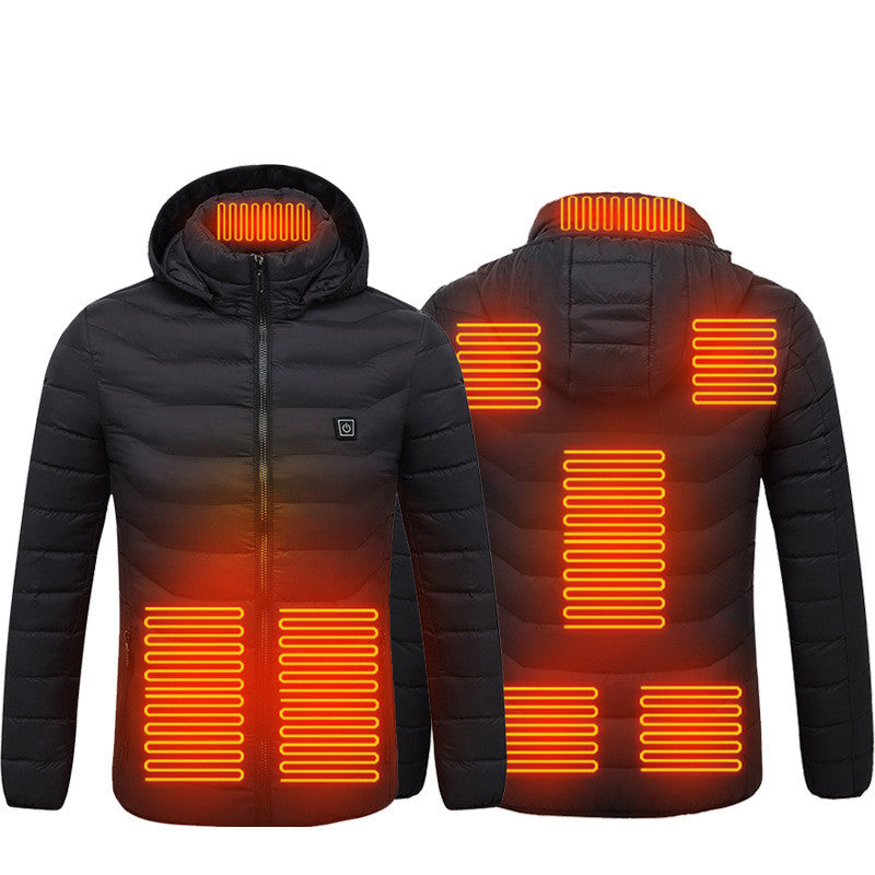 Men's Heated Hooded Puffer Jacket, 8 or 9 Heating Zones (Battery Not Included) (photo 12)