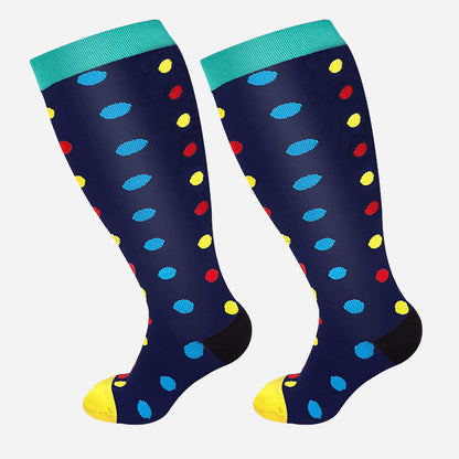 Plus-Size Printed Compression Socks (photo 5)