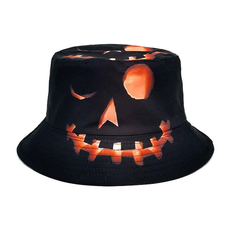 Halloween Pumpkin Print Bucket Hat (photo 3)