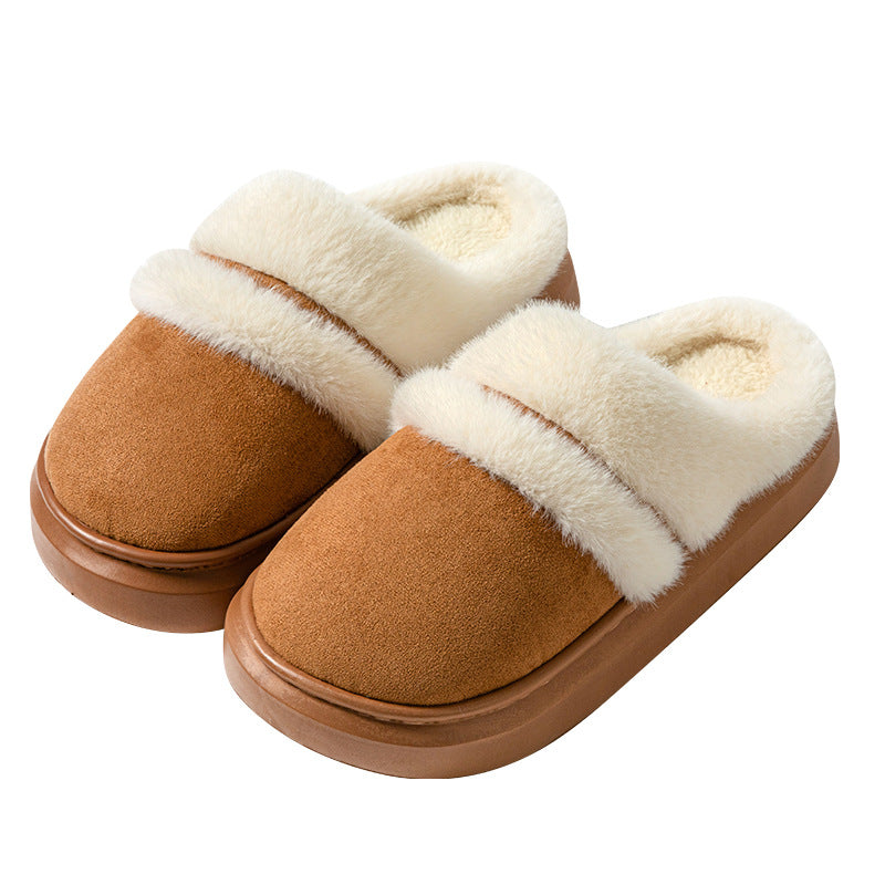 Warm Plush-Lined Cotton Slippers (photo 11)