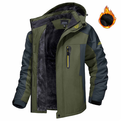 Men's Fleece-Lined Hooded Parka Jacket