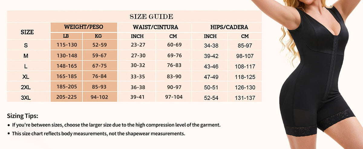 Women's Full-Body Shapewear Bodysuit with Zipper Crotch (photo 8)
