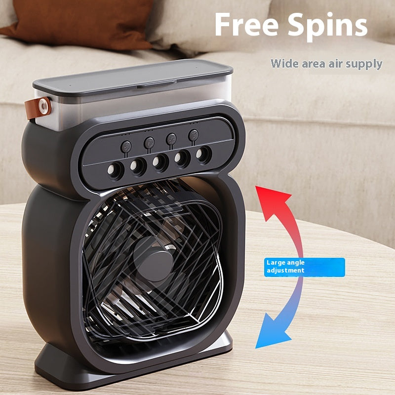 Mini Evaporative Air Cooler Fan with 7-Color Light (photo 4)
