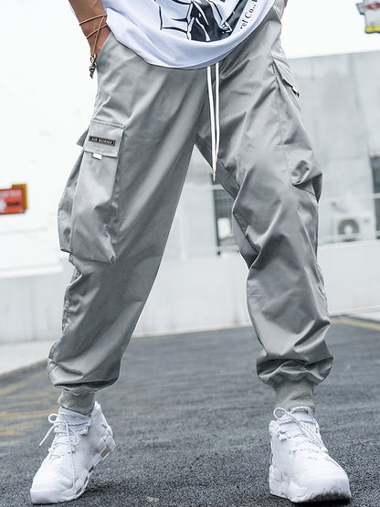 Men's Multi-Pocket Cargo Drawstring Pants (photo 7)