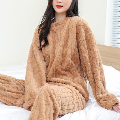 Women's Coral Fleece Pajama Set (photo 4)