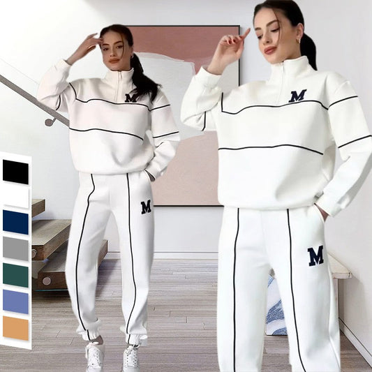 Women's Pullover Sweatshirt and Baggy Sweatpants Set