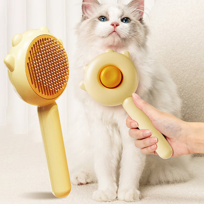 Self-Cleaning Slicker Brush for Cats and Dogs