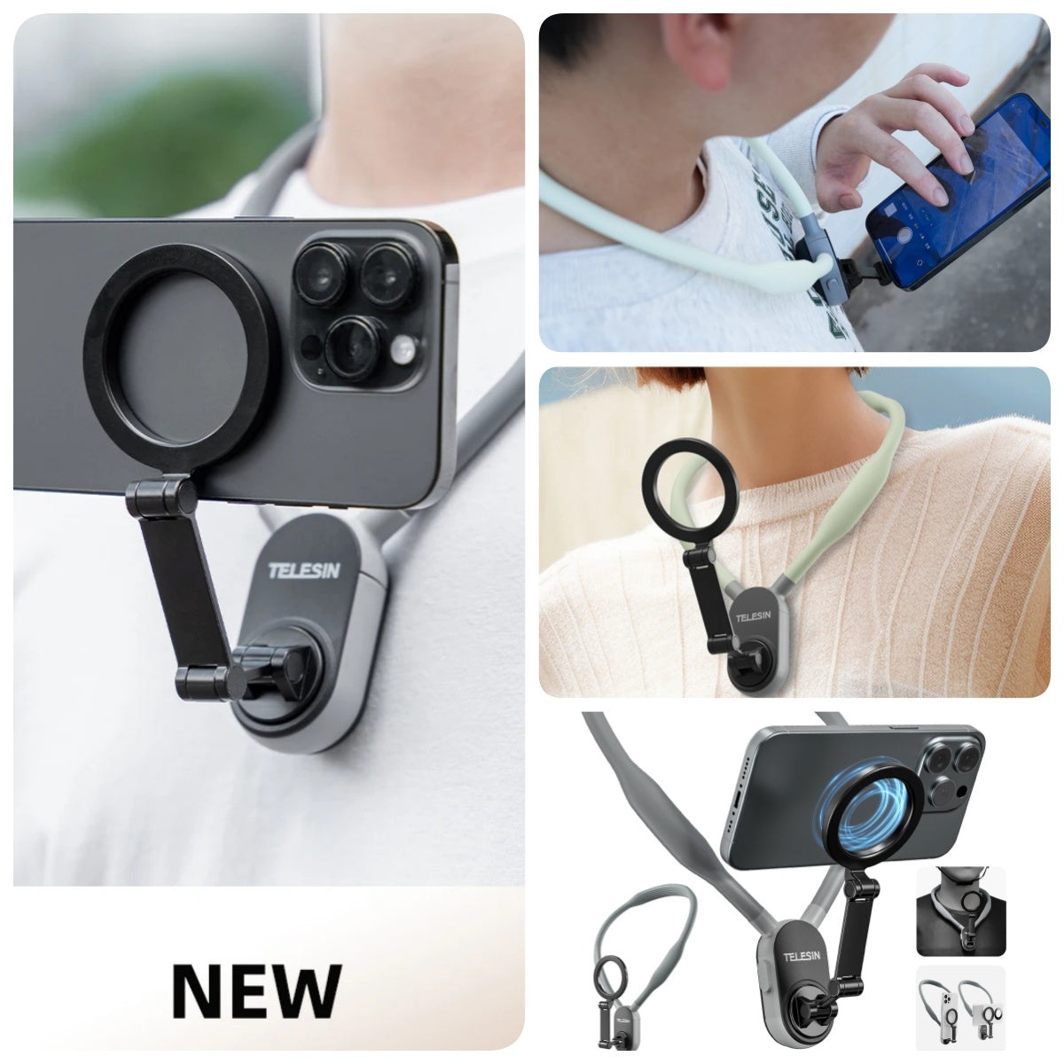 Magnetic Silicone Neck Phone Mount (photo 2)