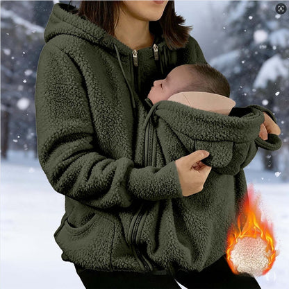 Women's Thick Hooded Zip-Up Jacket (photo 9)