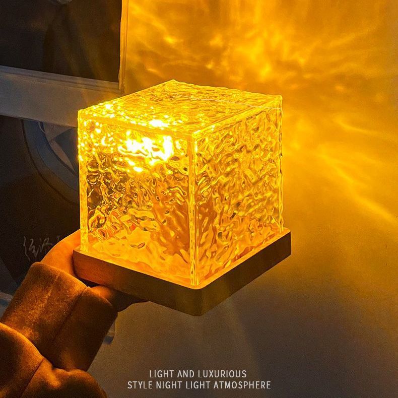 16-Color Water Ripple Crystal Night Lamp with Remote (photo 4)