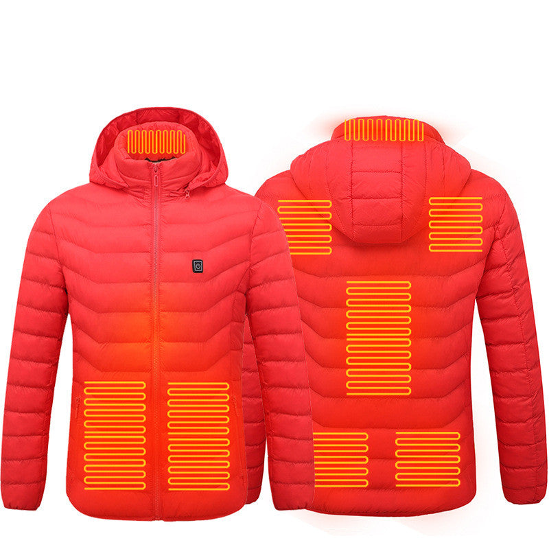 Men's Heated Hooded Puffer Jacket, 8 or 9 Heating Zones (Battery Not Included) (photo 15)