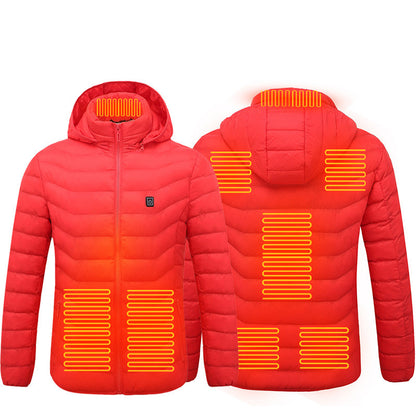Men's Heated Hooded Puffer Jacket, 8 or 9 Heating Zones (Battery Not Included) (photo 15)