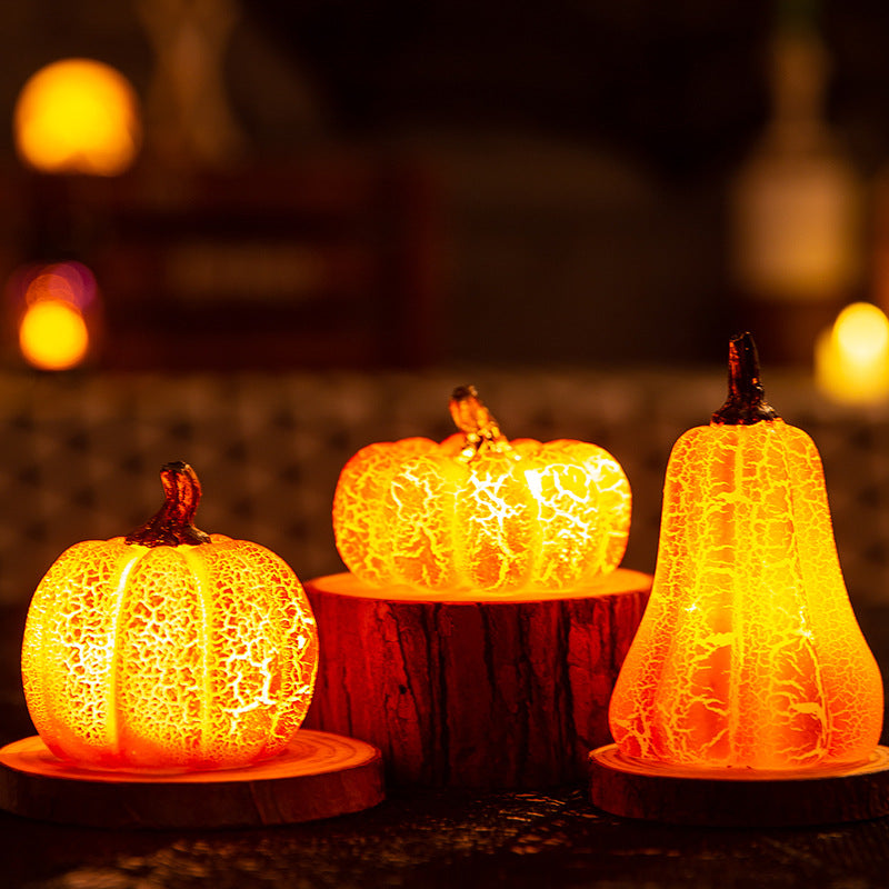 Halloween LED Pumpkin Candle Lamp (photo 3)