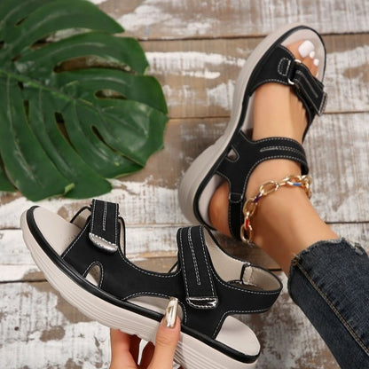 Women's Hook-and-Loop Peep-Toe Sport Sandals (photo 7)