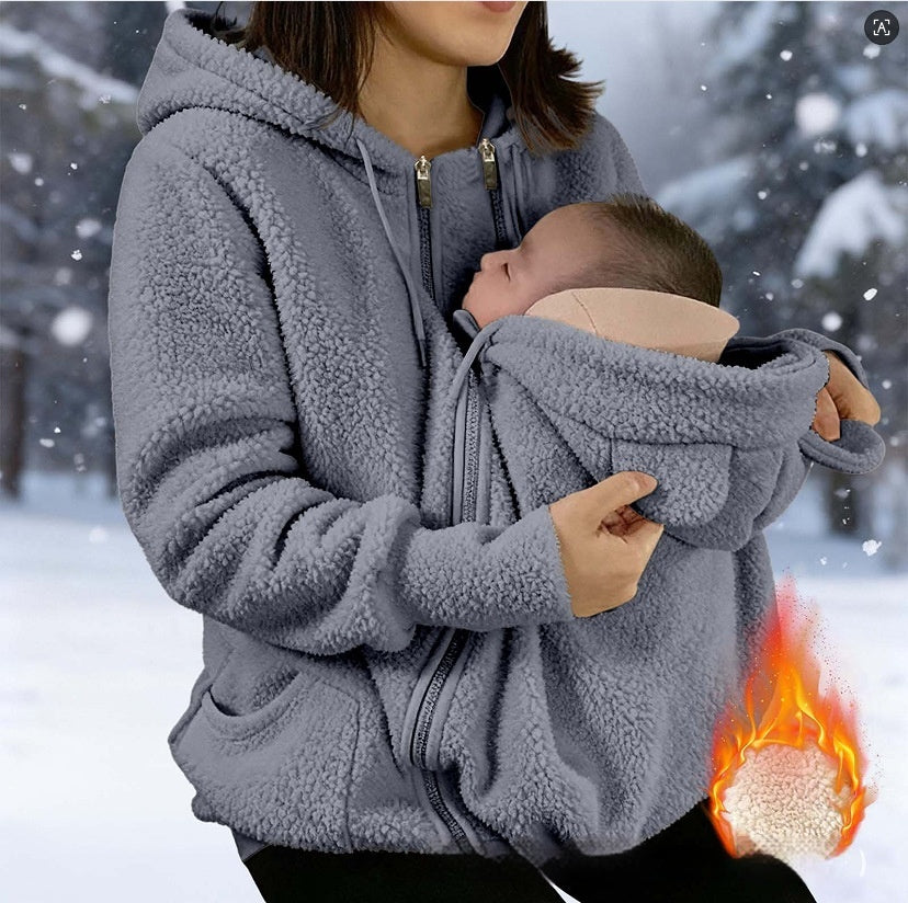 Women's Thick Hooded Zip-Up Jacket (photo 3)
