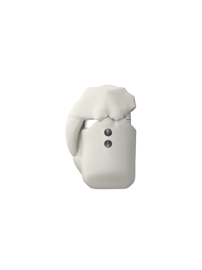 Teeth-Shaped Silicone Earbud Case with Keychain for AirPods (photo 10)