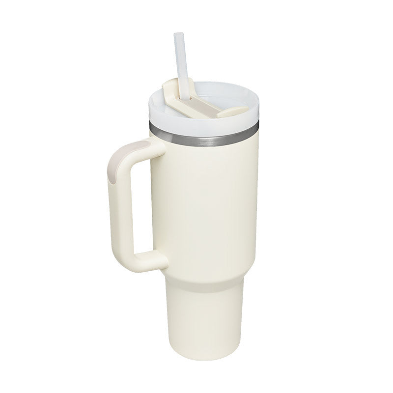 40 oz Insulated Stainless Steel Tumbler with Handle, Lid and Straw (photo 37)