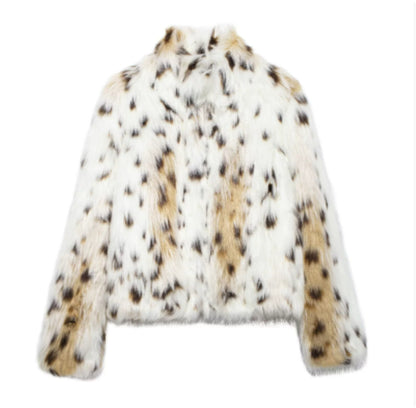 Women's Fluffy Plush Lapel Coat (photo 20)