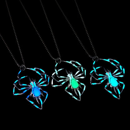 Glow-in-the-Dark Spider Pendant Necklace (photo 3)
