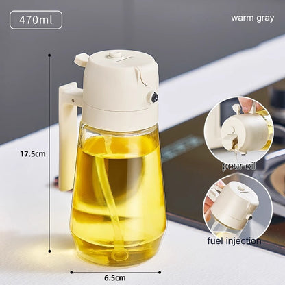 2-in-1 Glass Oil Sprayer and Pourer, 470 ml (photo 7)
