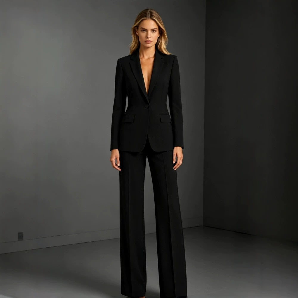 Women's Slim-Fit Blazer and Trousers Two-Piece Set (photo 5)
