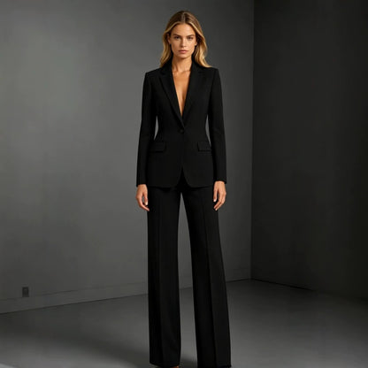 Women's Slim-Fit Blazer and Trousers Two-Piece Set (photo 5)