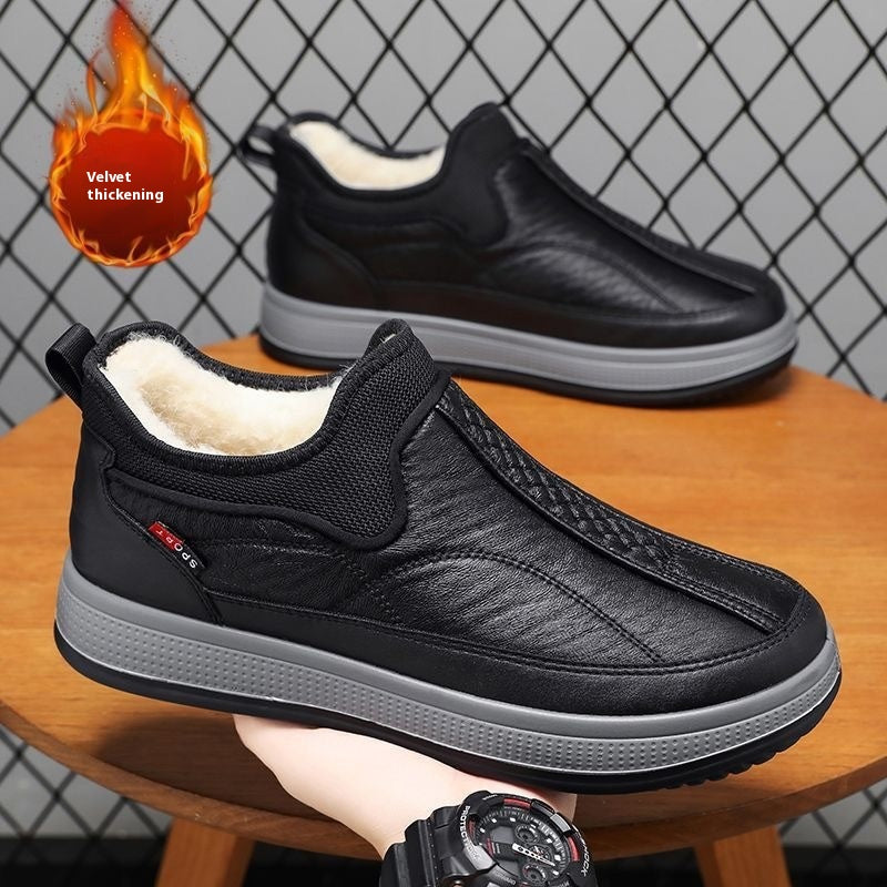 Men's Fleece-Lined Platform Snow Ankle Boots (photo 6)