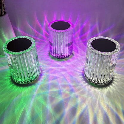 Crystal-Look Acrylic Table Lamp, Touch or Remote Control
