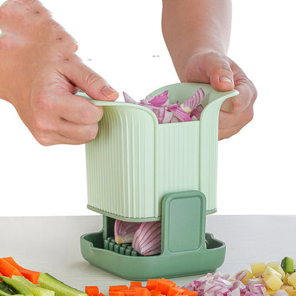 Hand-Press Vegetable Chopper and Dicer for Onions and Potatoes