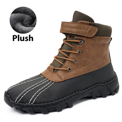 Fleece-Lined Lace-Up Mid-Calf Snow Boots (photo 10)