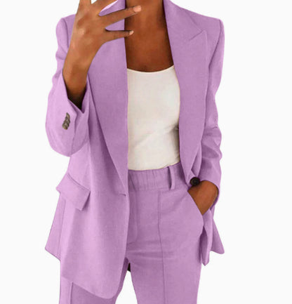 Women's Blazer and Pants Two-Piece Set (photo 9)