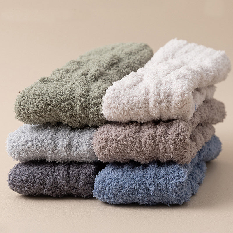 Fuzzy Coral Fleece Socks (photo 5)