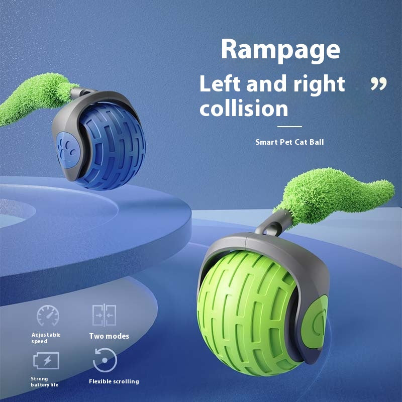 Automatic Rolling Ball Cat Toy, USB Rechargeable (photo 5)