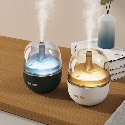 Ultrasonic Mini Humidifier with Color-Changing Light, USB