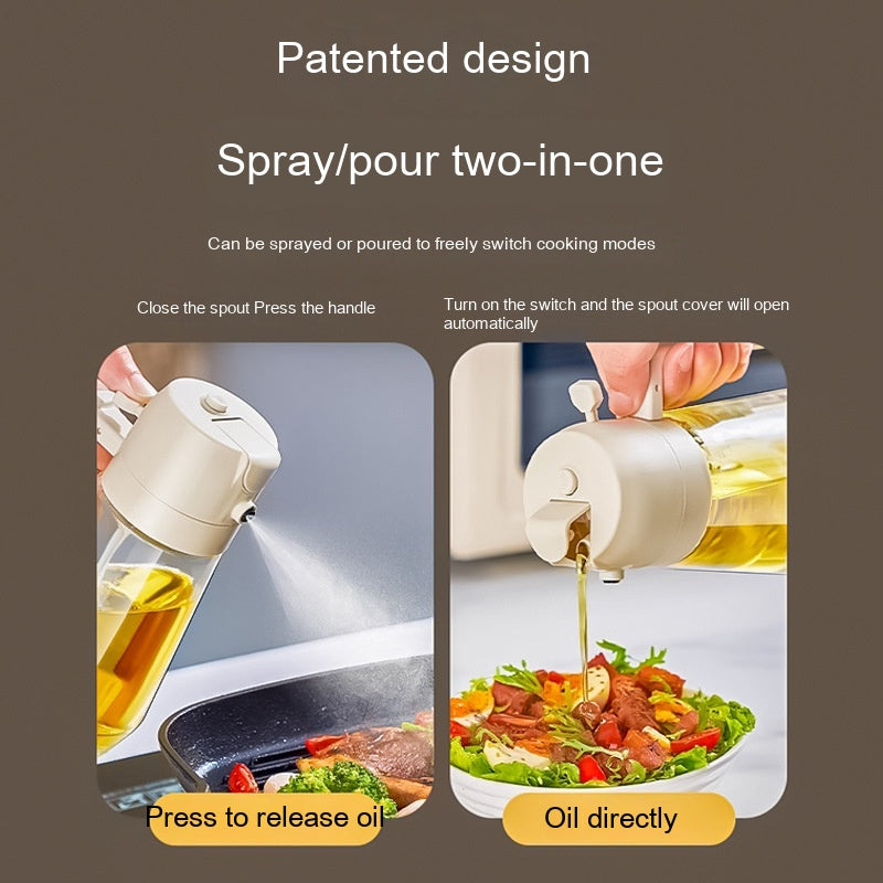 2-in-1 Glass Oil Sprayer and Pourer, 470 ml (photo 5)