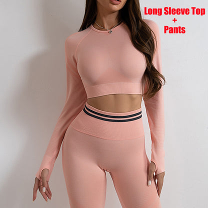 Women's Seamless Workout Leggings, Long-Sleeve Top or Set (photo 33)