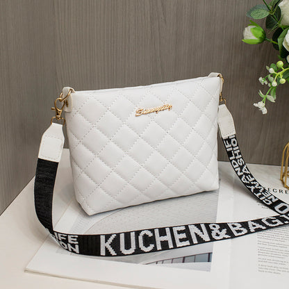 Small Quilted Crossbody Bag with Chain Strap (photo 7)
