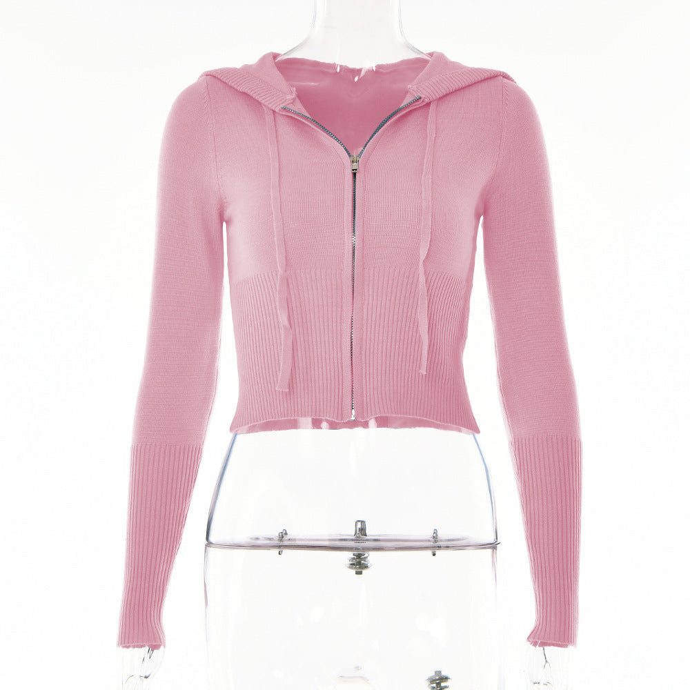 Women's Zip-Up Hoodie and High-Waist Pants Set (photo 13)