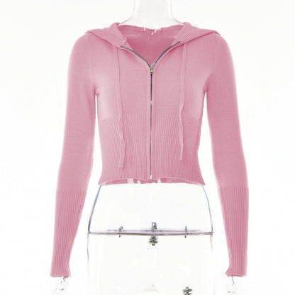 Women's Zip-Up Hoodie and High-Waist Pants Set (photo 13)