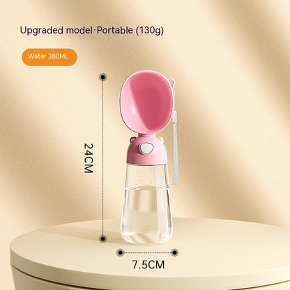 Portable Pet Water Bottle with Food Container (photo 9)