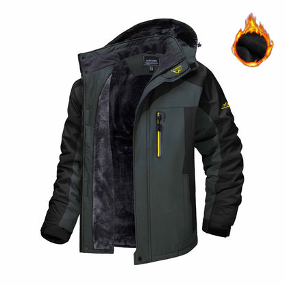 Men's Fleece-Lined Hooded Parka Jacket (photo 3)