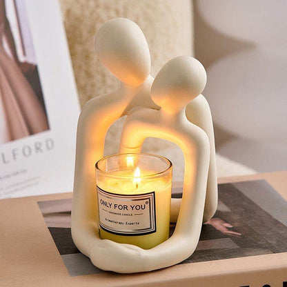 Embracing Couple Resin Statue (photo 2)