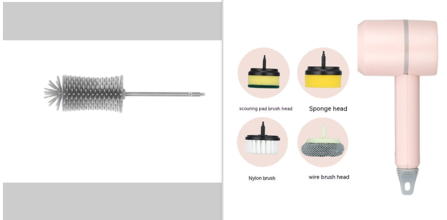 Rechargeable Electric Cleaning Brush with Interchangeable Heads (photo 28)