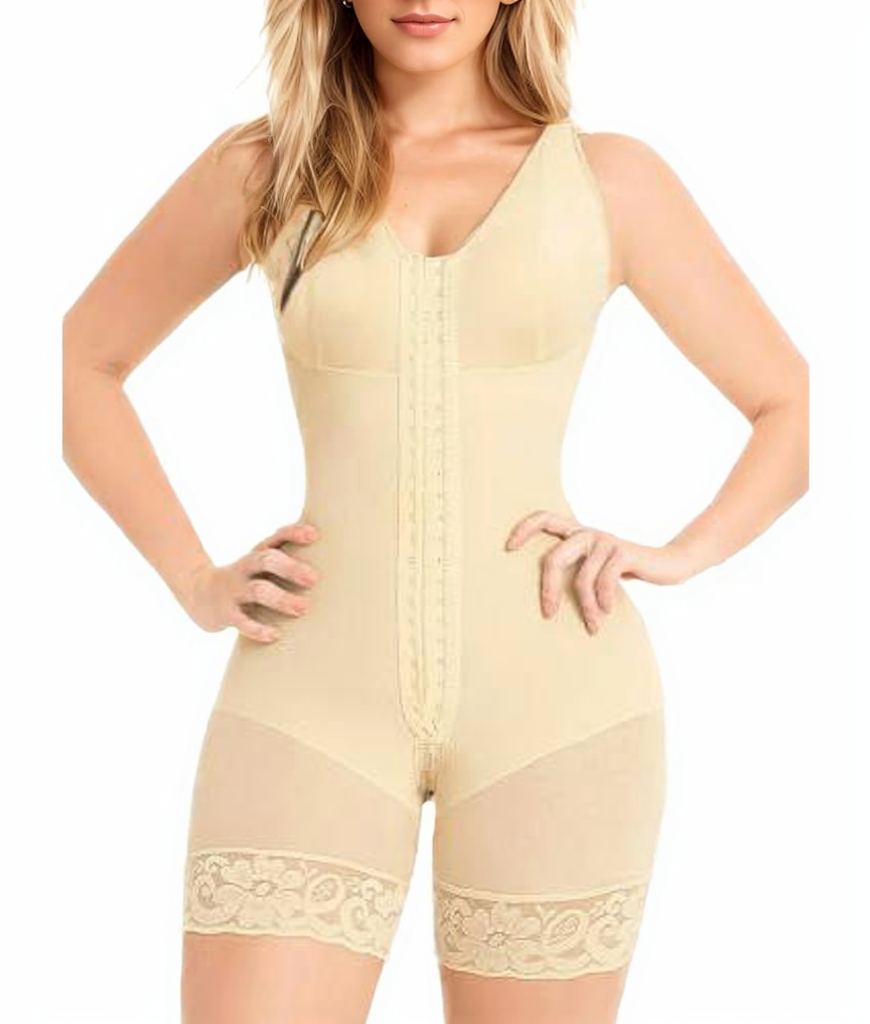 Women's Full-Body Shapewear Bodysuit with Zipper Crotch (photo 5)