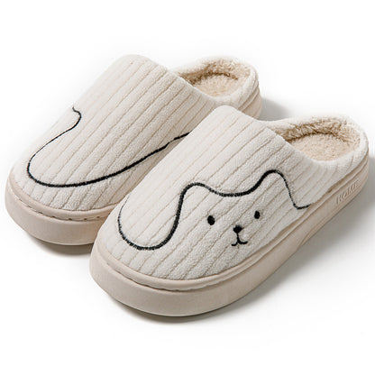 Striped Cat Plush House Slippers (photo 8)