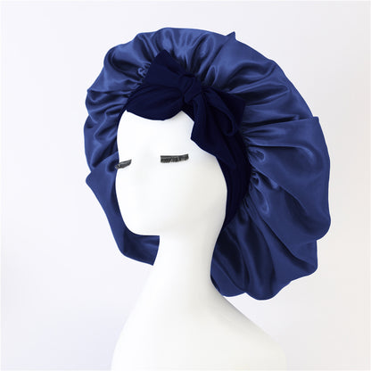Satin Sleep Bonnet with Ribbon (photo 14)
