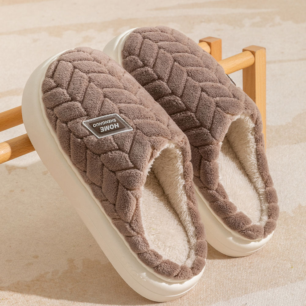 Thick-Sole Plush Winter House Slippers (photo 10)
