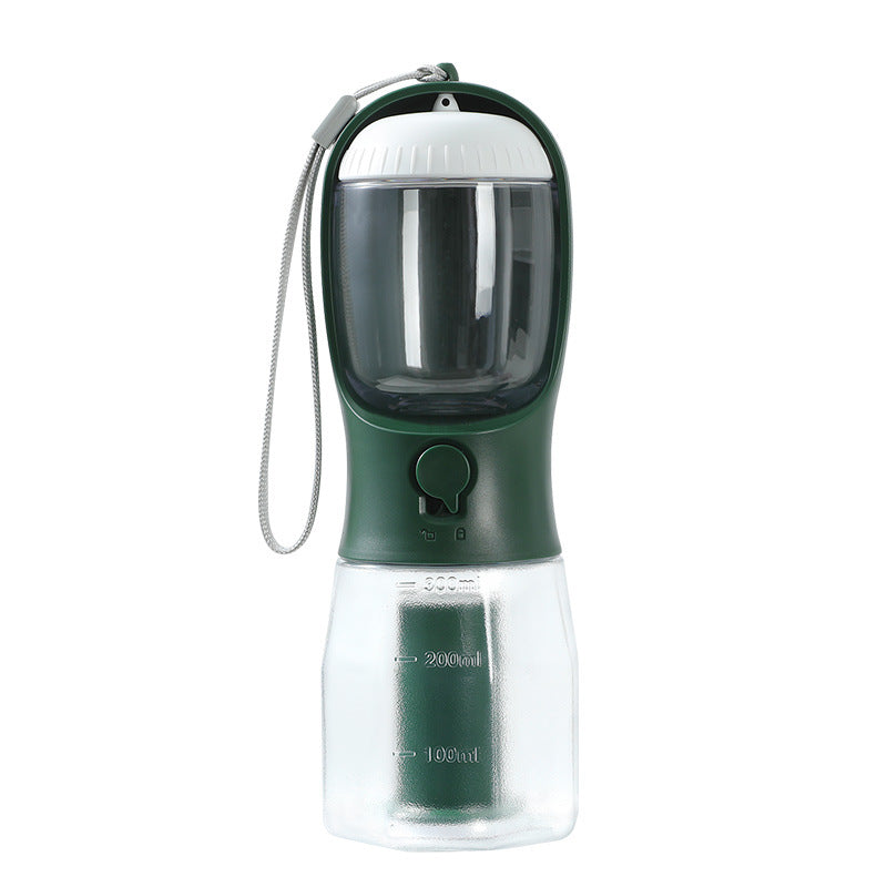 3-in-1 Portable Dog Water Bottle with Food and Bag Compartments (photo 11)