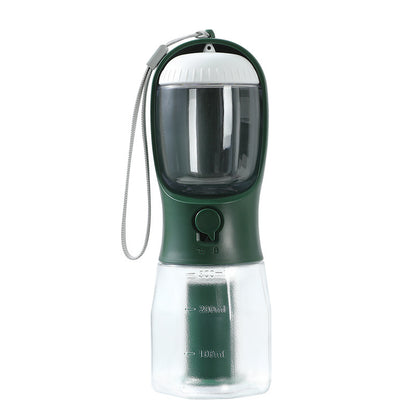 3-in-1 Portable Dog Water Bottle with Food and Bag Compartments (photo 11)